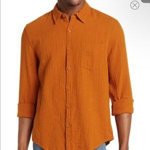 Lucky Brand Ballona Cotton Long Sleeve Button-Up Shirt